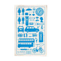 hight quality car pattern orange and blue kitchen towel tea towel TT-038